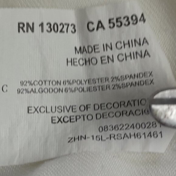 Rock & Republic Kendall White Denim Slim Jeans Size 2 - Picture 10 of 10